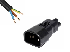 Fiche IEC Mâle avec Câble 4m