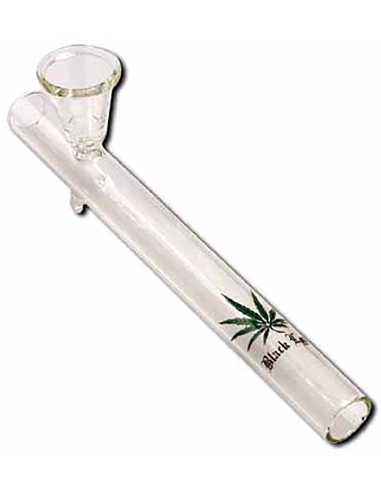 Pipe Verre Black Leaf Conique 20cm