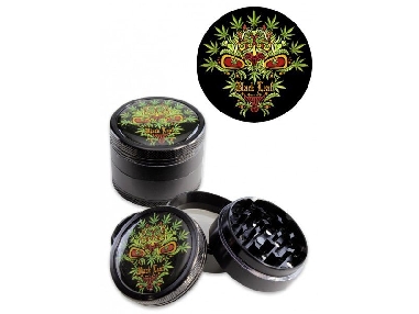 Grinder Leaf Skull 4 Parties noir