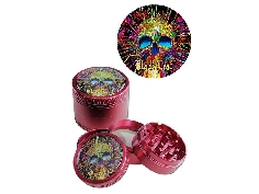Grinder Cyber Skull 4 Parties Rouge