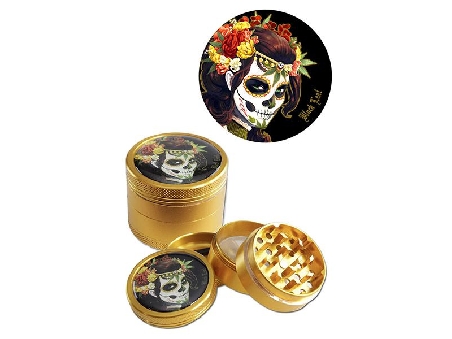 Grinder Mexican Skull 4 Parties Bronze
