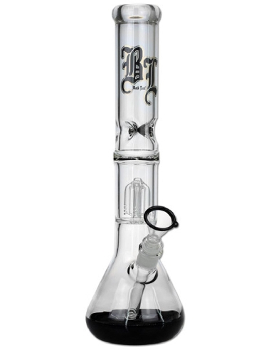 Ice Bong Black Leaf Percolateur 4 Bras 40cm Noir