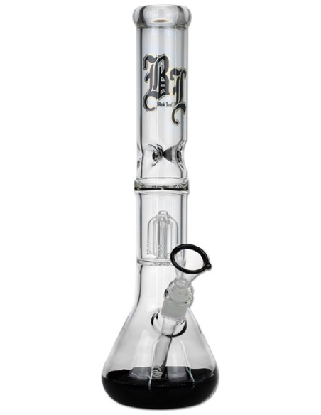 Ice Bong Black Leaf Percolateur 4 Bras 40cm Noir