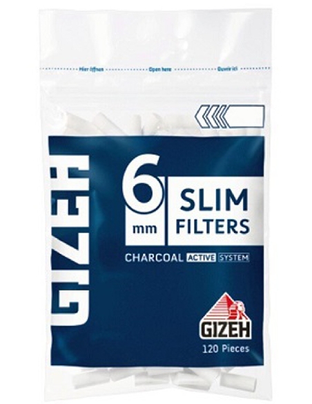 Gizeh Slim Filter Charbon Actif 120pces