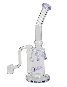 Bong à Huile Inline Slit Diffuser Violet 27cm