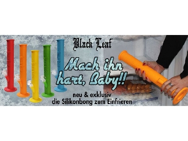 Bong Black Leaf Silicone Bleu 39cm