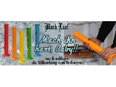 Bong Black Leaf Silicone Bleu 39cm