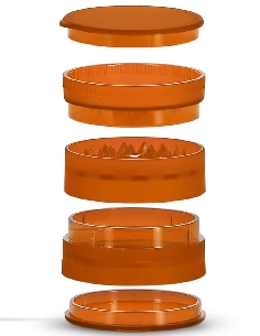 Grinder Plastique 5 Parties Orange