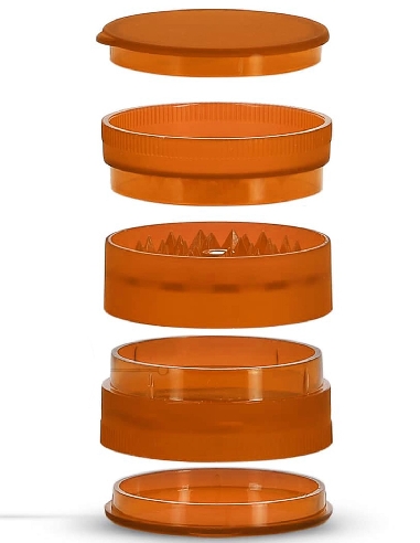 Grinder Plastique 5 Parties Orange