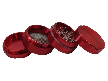 Grinder Grip Métal 4 Parties 40mm Rouge