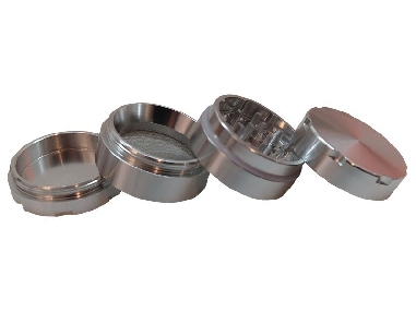 Grinder Grip Métal 4 Parties 40mm Argent