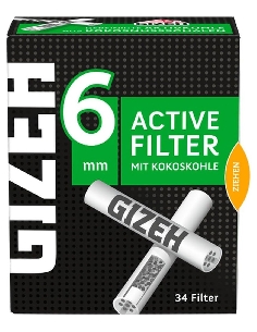 Gizeh Active Filter 6mm 34pces
