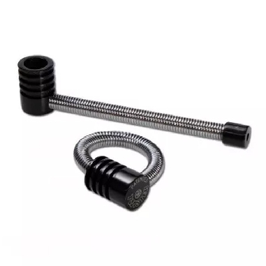 Pipe Métal Twister Spring Noire 13cm