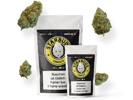 Starbuds Amnesia Indoor CBD 24% 3gr