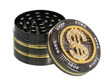 Grinder Métal 4 Parties Bling Bling Leaf 50mm
