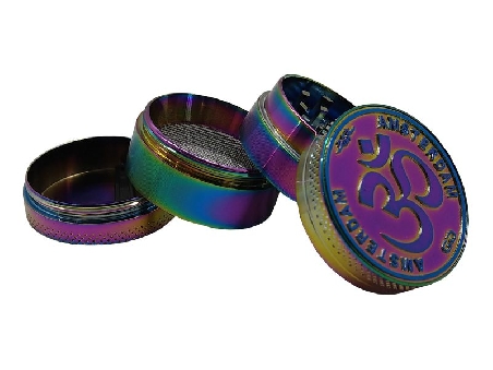 Grinder GG Amsterdam 4 Parties Ohm Rainbow 40mm