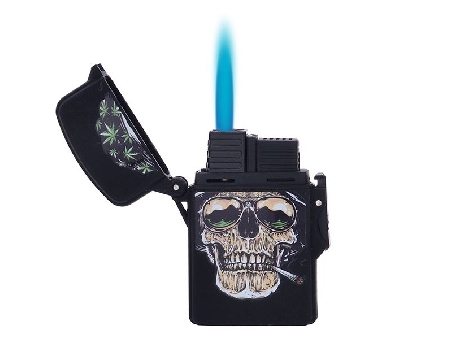 Briquet Torche Skull Bandana Leaf 