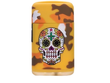 Briquet Torche Skull Leaf Eyes