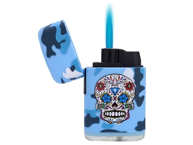 Briquet Torche Skull Leaf Eyes