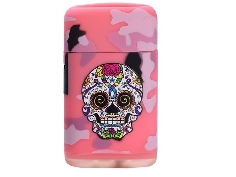 Briquet Torche Mexican Skull Jaune