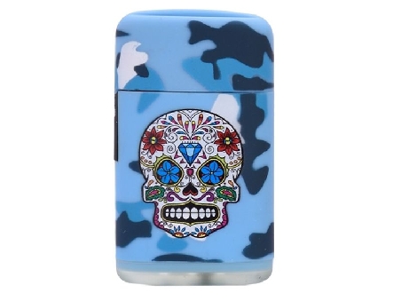 Briquet Torche Mexican Skull Rose