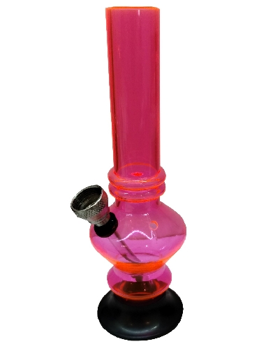 Mini Bong Plastique Rose 17cm