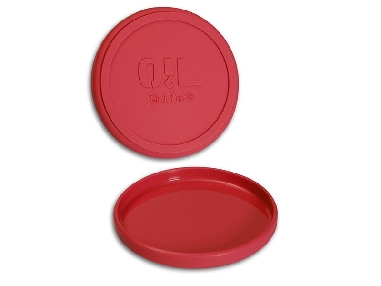 Assiette Silicone Black Leaf Oil Rouge 120mm