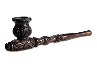 Pipe en Ébène Sculptée 20.7cm