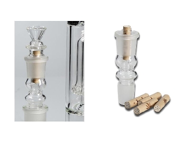 Adaptateur en Verre avec Filtre Charbon 18mm