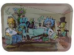 Plateau à Mix Rick & Morty meet The Simpsons