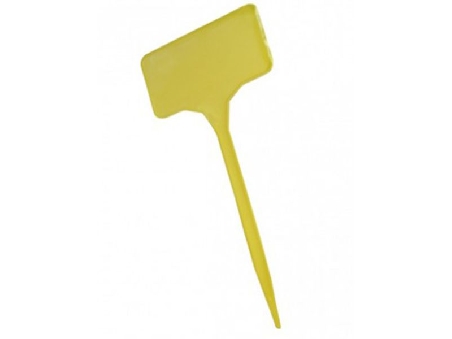 Etiquettes Autocollantes Plastique Jaune 15cm 1pce