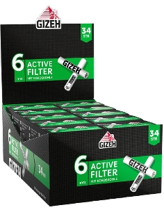 Gizeh Active Filter 6mm 10 x 34pces