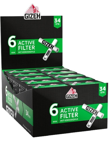 Gizeh Active Filter 6mm 10 x 34pces