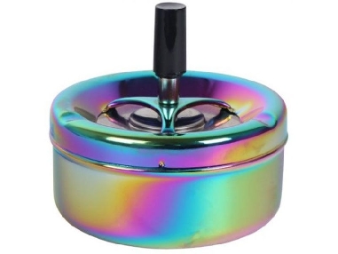 Cendrier Poussoir Shiny 9cm - Rainbow