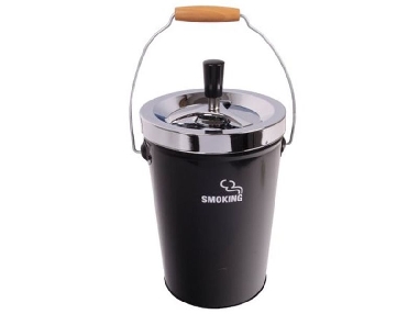 Cendrier Poussoir Métal avec Poignées XXL