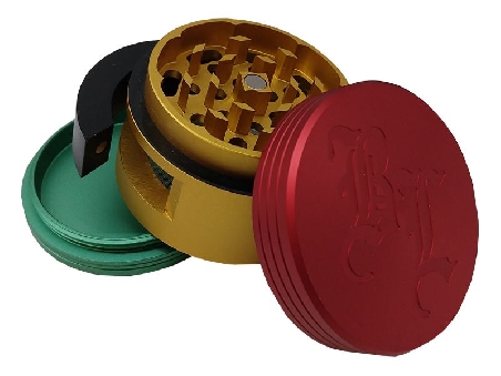 Grinder Black Leaf 3 Parties Door Rasta 64mm
