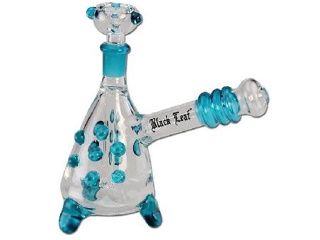 Mini Bong Black Leaf sur Pied Bleu 15cm