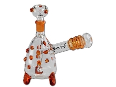 Mini Bong Black Leaf sur Pied Bleu 15cm