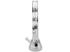 Bong Black Leaf Old School Leaves 45cm