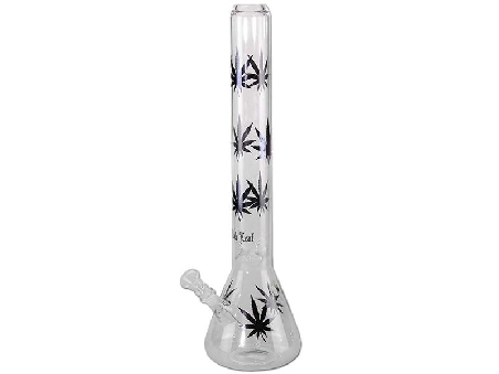 Bong Black Leaf Old School Leaves 45cm