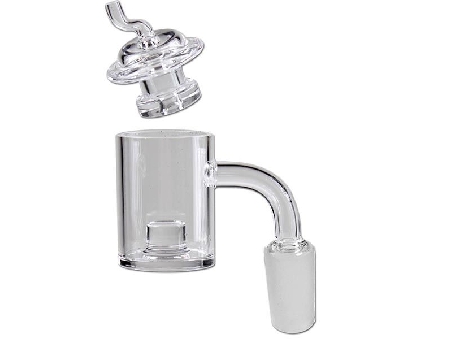 Foyer à Huile en Verre Coudé + Couvercle 14mm