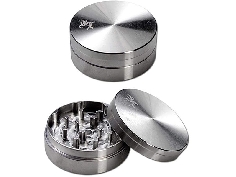 Grinder Black Leaf Silver 50mm