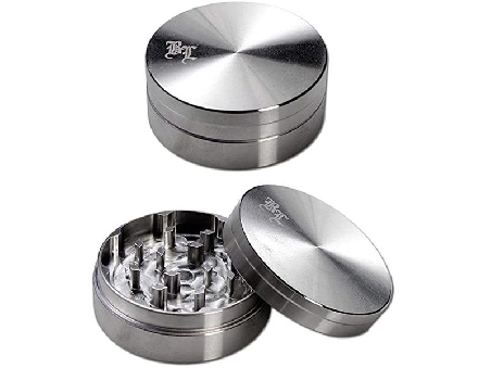 Grinder Black Leaf Silver 50mm