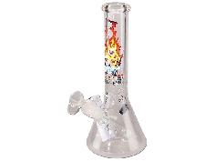 Ice Bong Black Leaf Fire Throne of Bongs 25cm