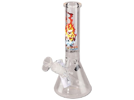 Ice Bong Black Leaf Fire Throne of Bongs 25cm