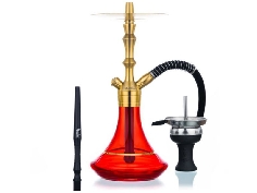 Aladin Shisha MVP 360 Gold Blue with Gold Line 36cm