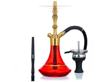 Aladin Shisha MVP 360 Gold Blue with Gold Line 36cm