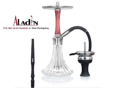 Aladin Shisha Epox Ruby Red 2 Pattern 36cm