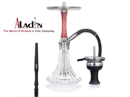 Aladin Shisha Epox Ruby Red 2 Pattern 36cm