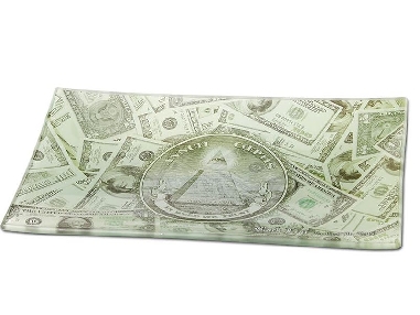 Plateau à Mix Verre Dollars 25.5cm x 15.5cm